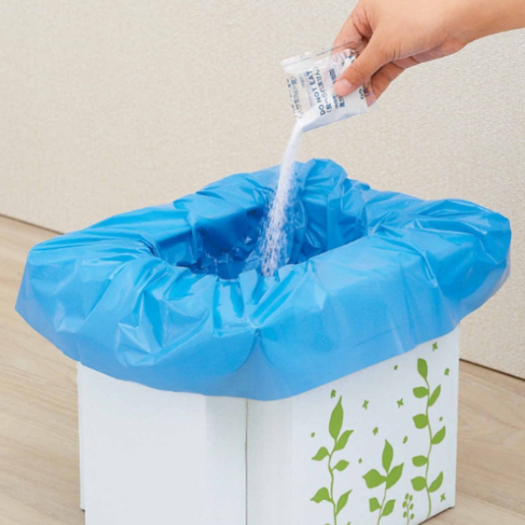 緊急用トイレ袋 10回分 凝固剤 | livingut | 詳細画像1 