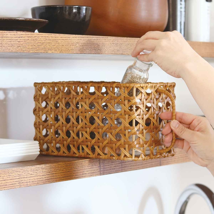 ユティルオクタ キッチンストッカーバスケット 洗える | livingut | 詳細画像1 