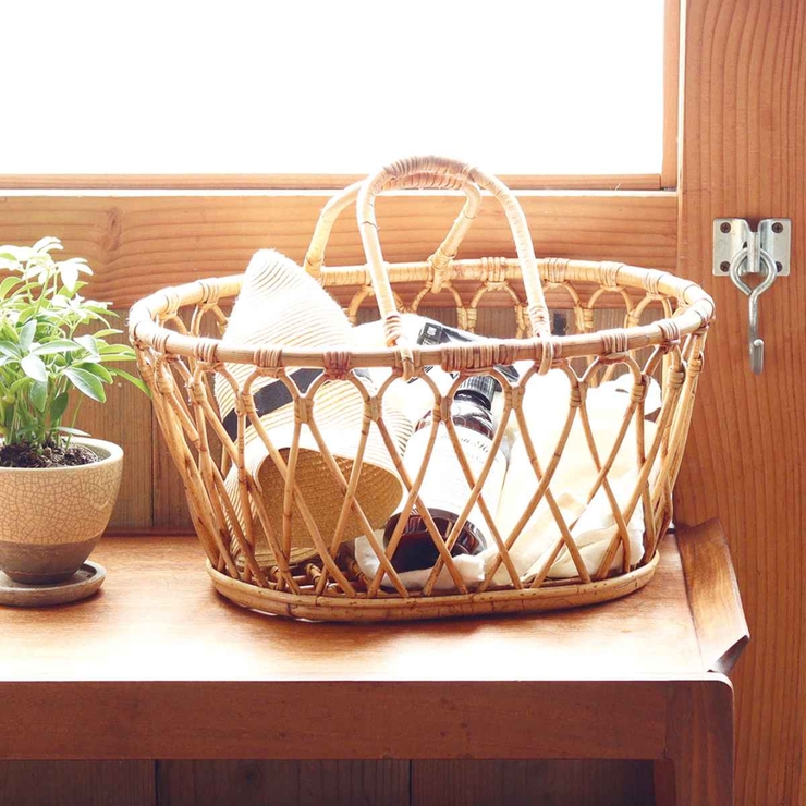 ユグラ オーバルバスケット ラタン | livingut | 詳細画像1 