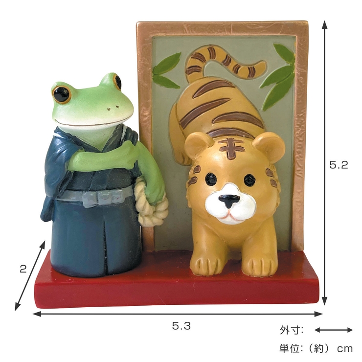 オブジェ カエル 屏風から出てきたトラとカエル | livingut | 詳細画像2 