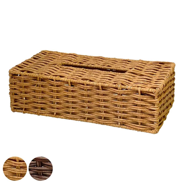 ティッシュケース フェイクラタン ティッシュカバー | livingut | 詳細画像1 