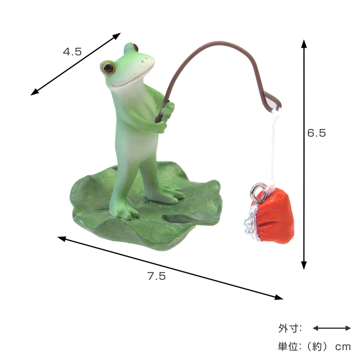 置物 財布を釣り上げたコポタロウ Copeau | livingut | 詳細画像2 