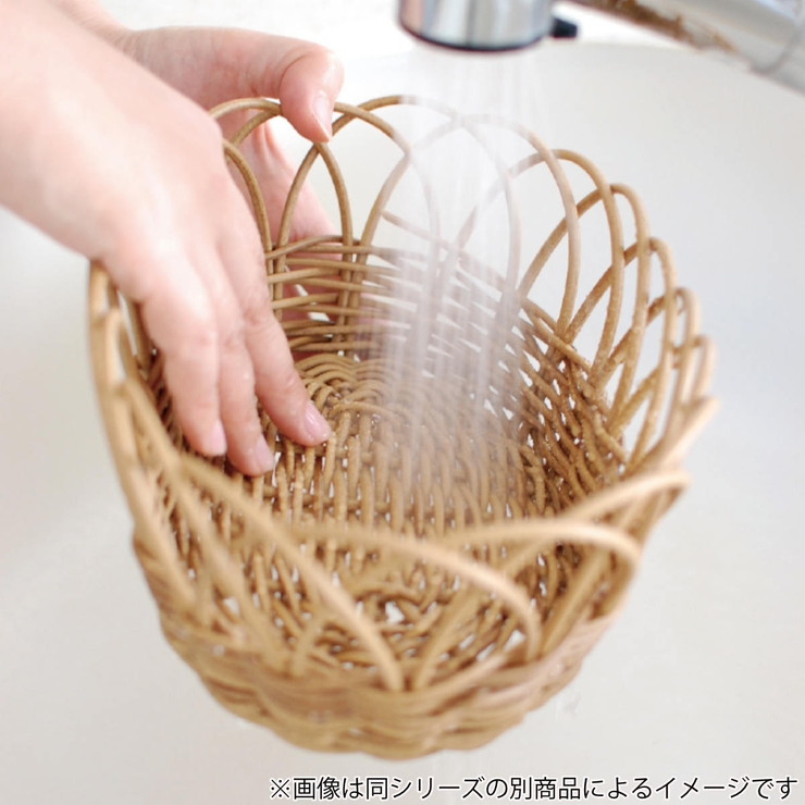 ラウンドバスケット Sサイズ トーク | livingut | 詳細画像4 