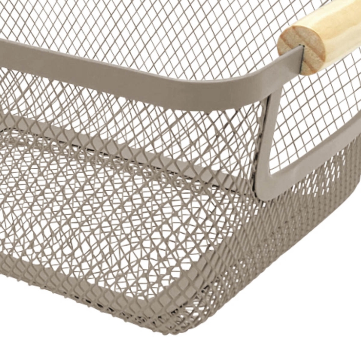 ウッドハンドルメッシュバスケット S リーニエ | livingut | 詳細画像6 