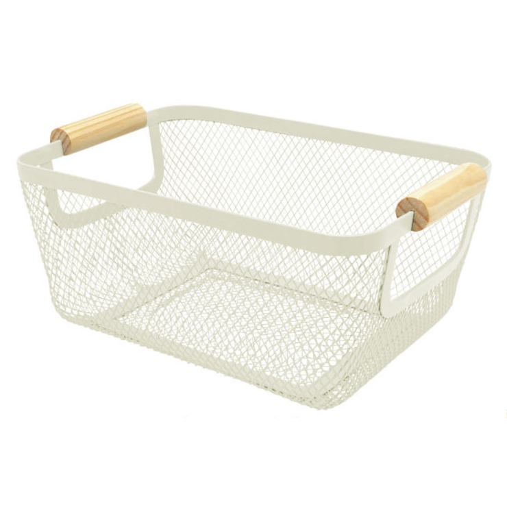 ウッドハンドルメッシュバスケット S リーニエ | livingut | 詳細画像8 