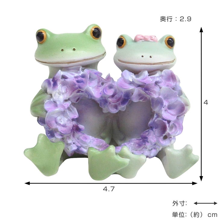 コポー 藤の花とカップル カエル | livingut | 詳細画像2 