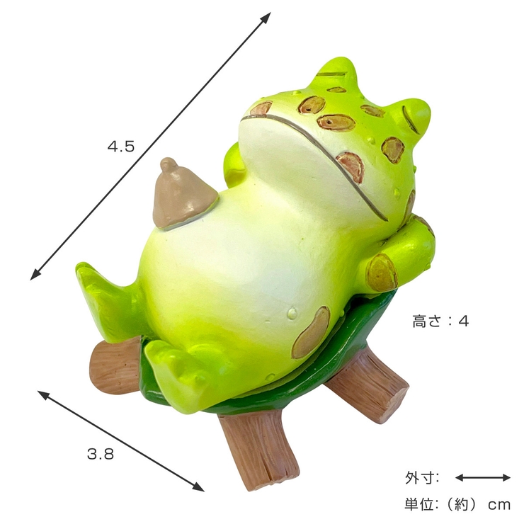 コポー 葉っぱチェアでととのうツノ親分 カエル | livingut | 詳細画像2 