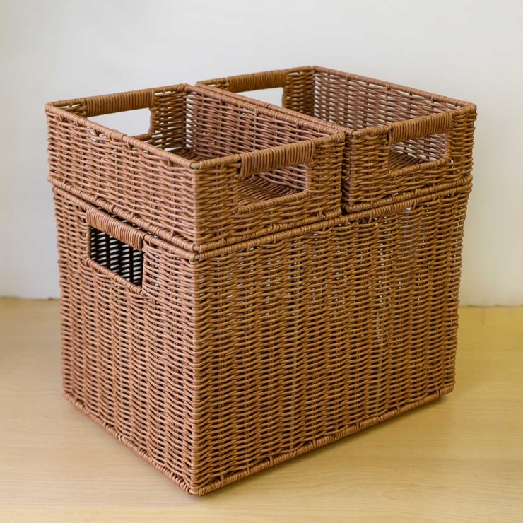 バスケット トークスタック PE柳 | livingut | 詳細画像3 