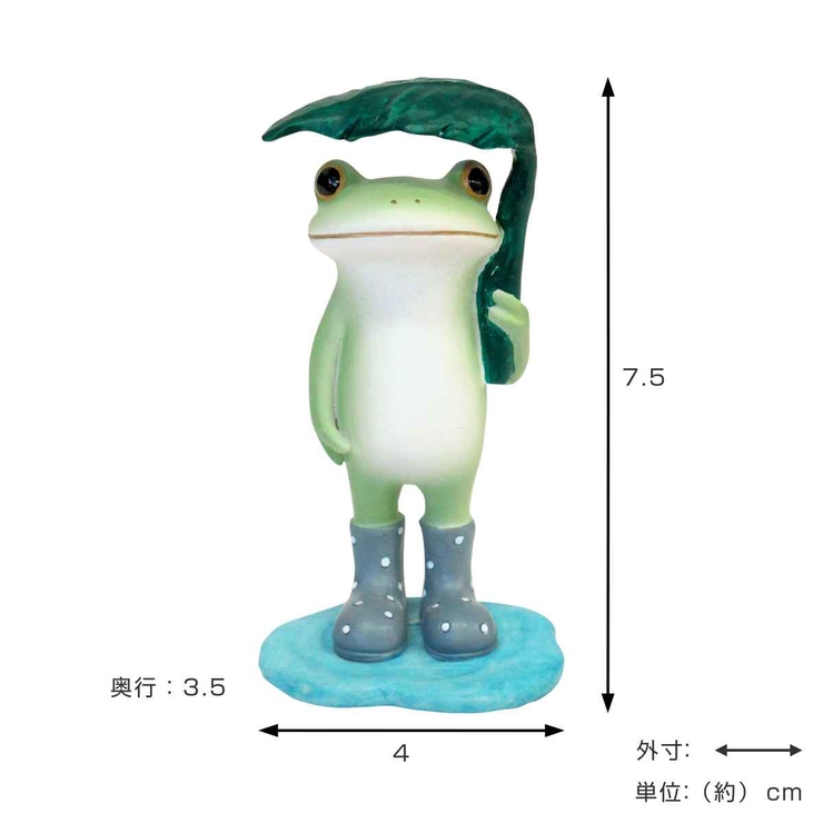 コポー 葉っぱを傘にするカエル カエル | livingut | 詳細画像2 