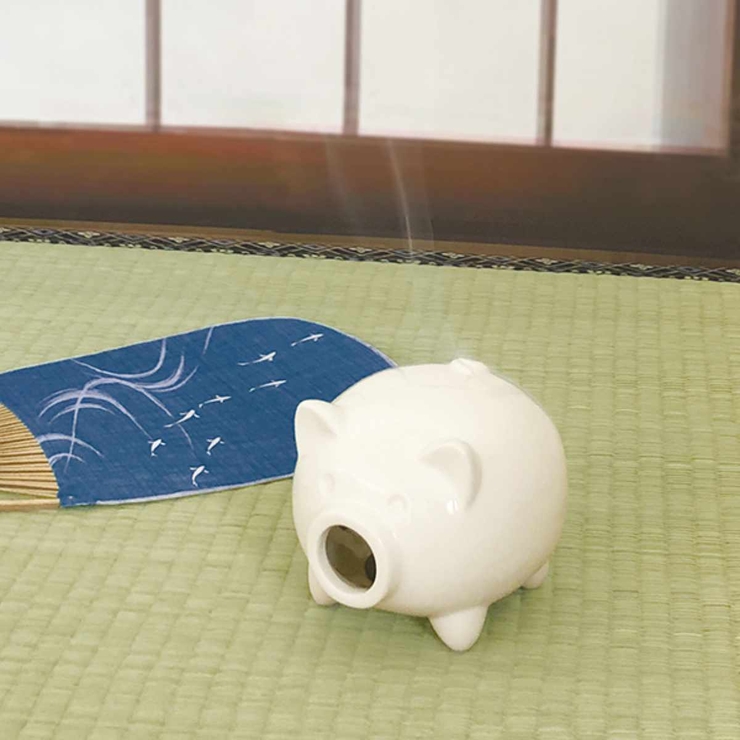 蚊遣り豚 ミニ 陶製 | livingut | 詳細画像6 