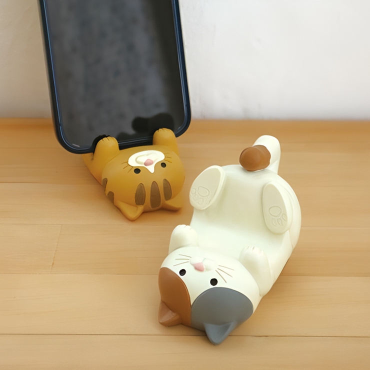 スマホスタンド ネコ ごろりんスマホスタンド | livingut | 詳細画像1 