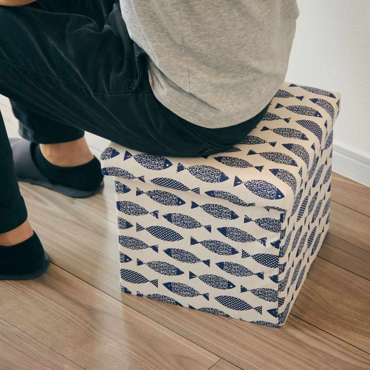 収納ボックス 座ってしまえて畳める収納スツール 折りたたみ | livingut | 詳細画像15 