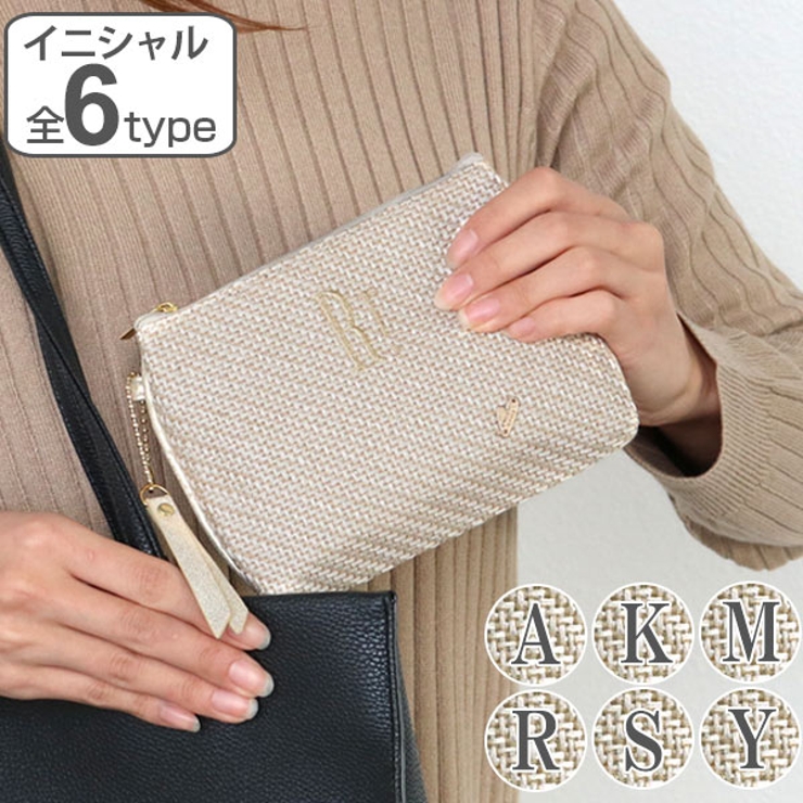 ポーチ Natural イニシャル | livingut | 詳細画像1