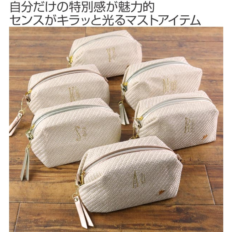 ポーチ Natural イニシャル | livingut | 詳細画像2 