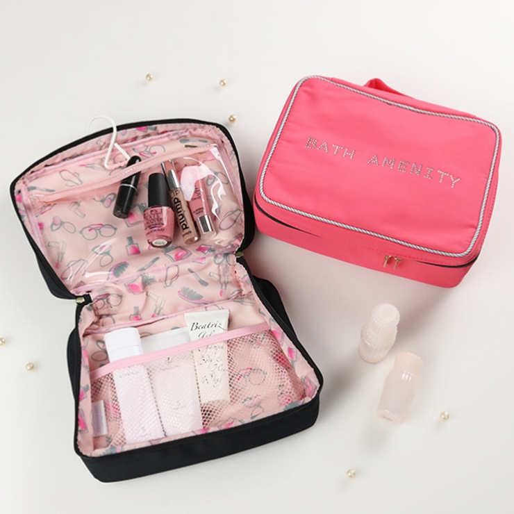 ポーチ 化粧ポーチ フック付き | livingut | 詳細画像1 