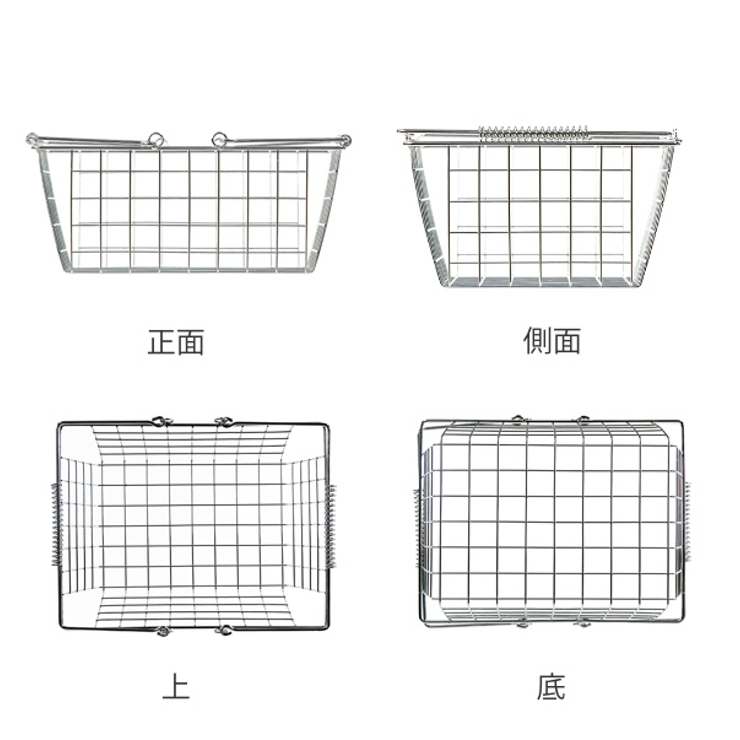 ワイヤーバスケット M 幅32×奥行24×高さ13cm | livingut | 詳細画像3 