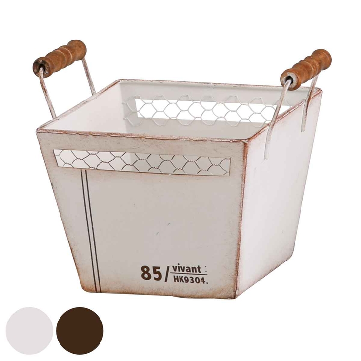 バスケット ラスティック ブリキ | livingut | 詳細画像1 