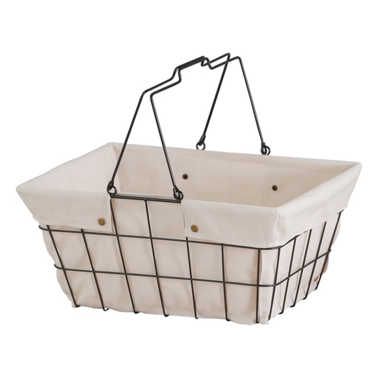 ワイヤーバスケット L 幅43×奥行30×高さ20cm[品番:KRFH0038371 ワイヤーバスケット L 幅43×奥行30×高さ20cm[品番:KRFH0038371