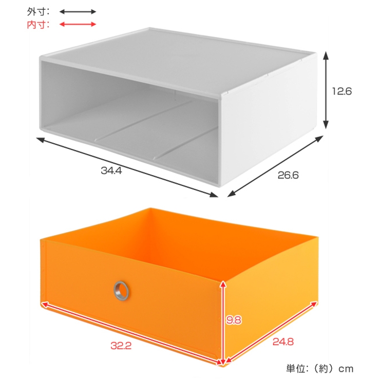収納ボックス 幅35×奥行27×高さ13cm 1段 | livingut | 詳細画像4 