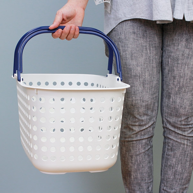 ランドリーバスケット 浅型 ドットバスケット | livingut | 詳細画像13 