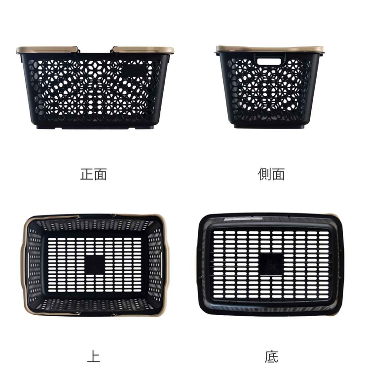 買い物かご ハンドル積み重ねバスケット レジかご | livingut | 詳細画像3 