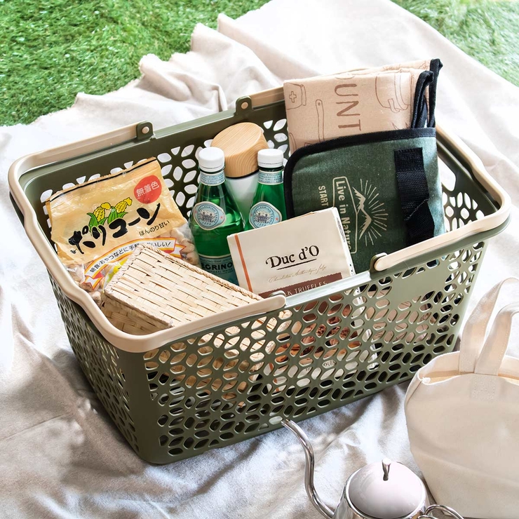 買い物かご ハンドル積み重ねバスケット レジかご | livingut | 詳細画像10 