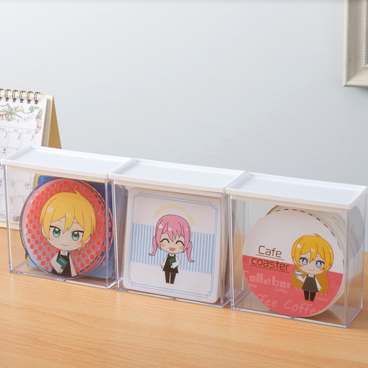 コースターディスプレイケース 幅10 9×奥行5[品番：KRFH0029151