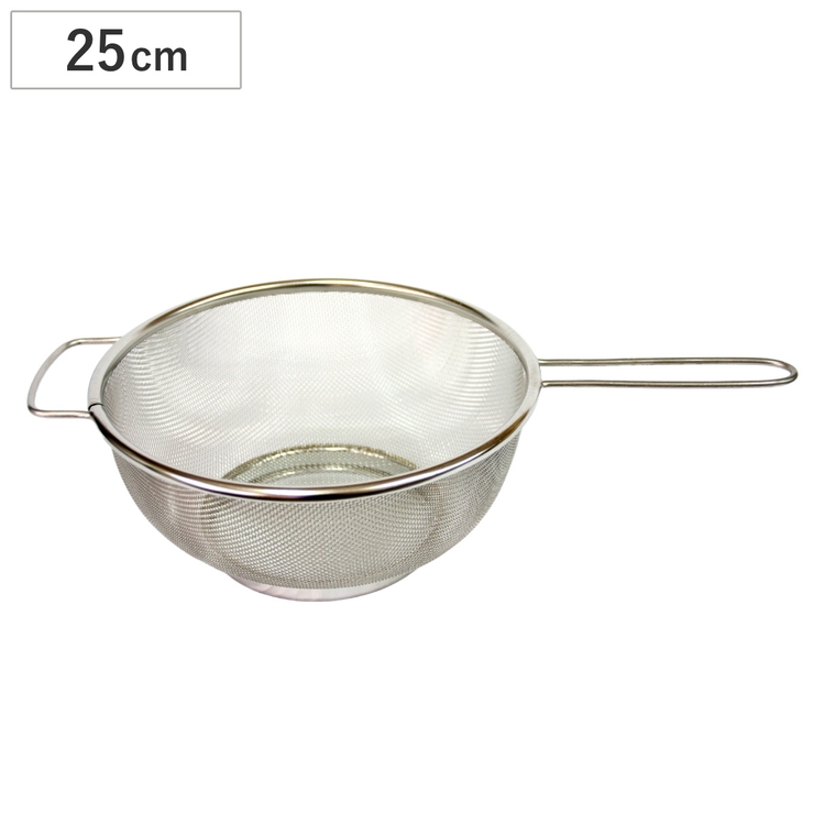 片手ザル 25cm 底付きストレーナー | livingut | 詳細画像1 