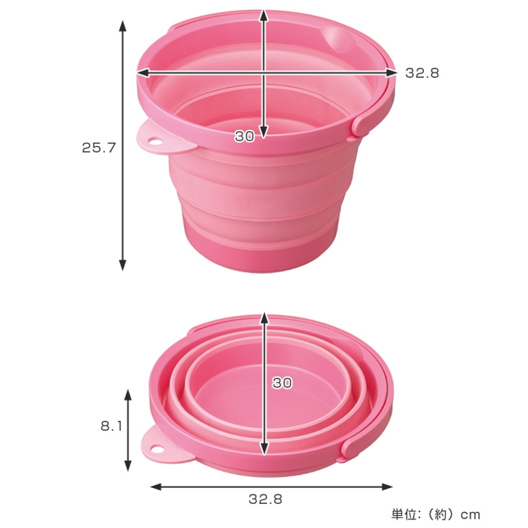 バケツ 折りたたみバケツ ソフトバケツ | livingut | 詳細画像3 