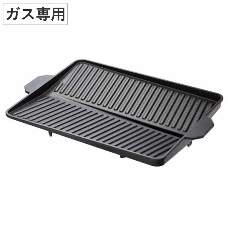 LPガス用　金属製 焼肉プレート 約38cm x 22cm ガスバルブ付き インターネット限定商品 ガス高級焼肉器「焼王」 | 山岡金属工業
