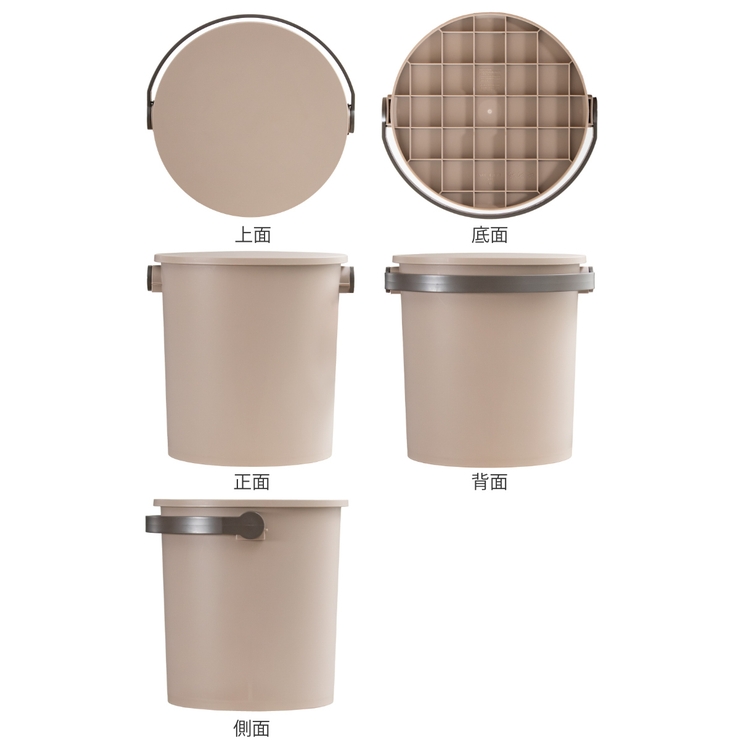 バスケット お米を使った蓋付バケット 15L | livingut | 詳細画像3 