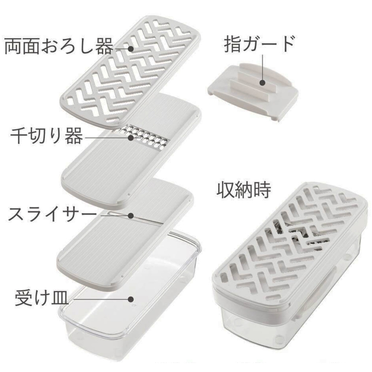 おろし器&スライサー4点セット コンパクト調理器セット 日本製 | livingut | 詳細画像2 