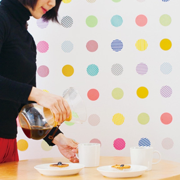 マスキングテープ 丸 10枚入 | livingut | 詳細画像8 