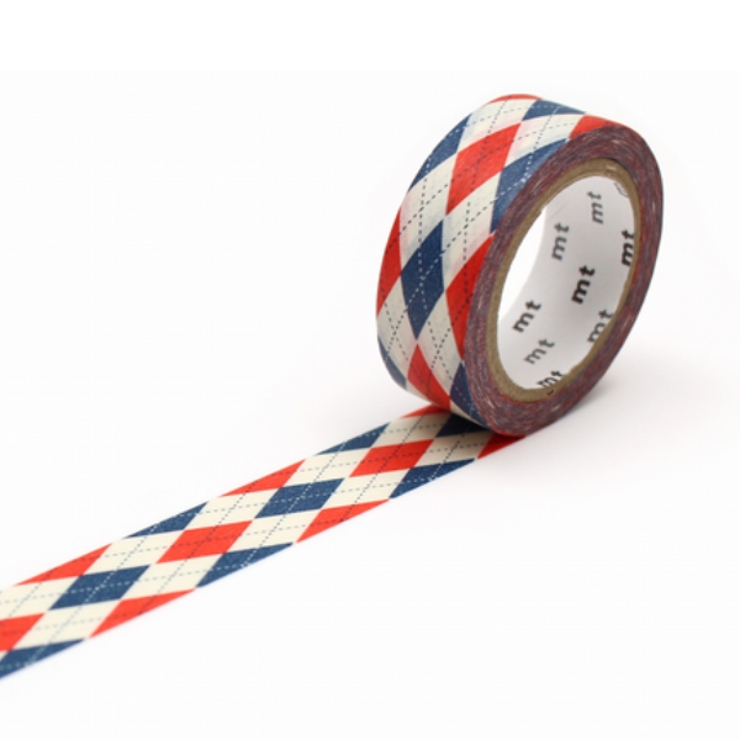 マスキングテープ 15mm×7m アーガイル | livingut | 詳細画像1 