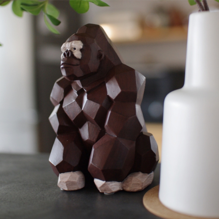 オブジェ スオーラマネーバンク ゴリラ | livingut | 詳細画像5 