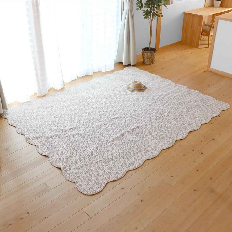 マルチカバー 花柄ウォッシュキルトマルチカバー 190×240cm[品番