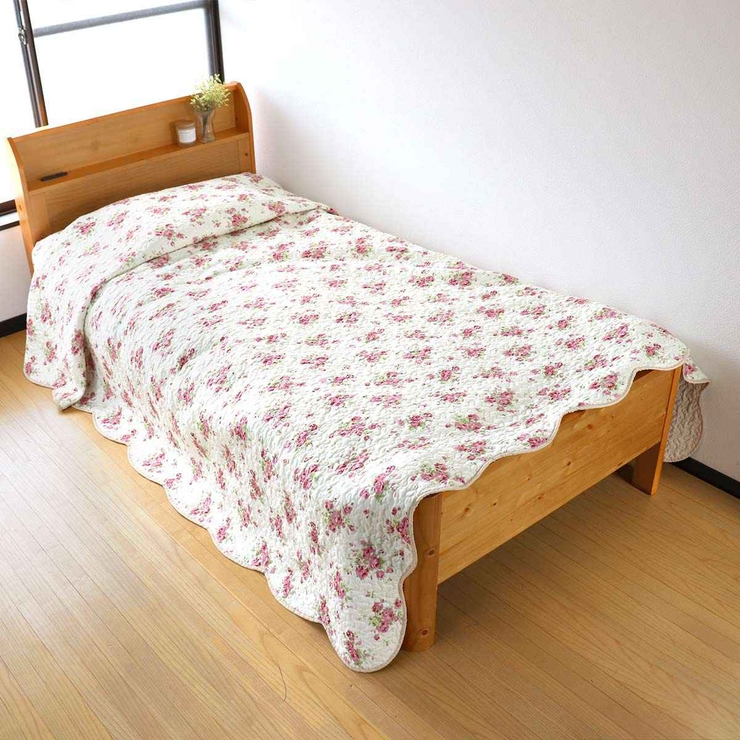 マルチカバー 花柄ウォッシュキルトマルチカバー 190×240cm | livingut | 詳細画像6