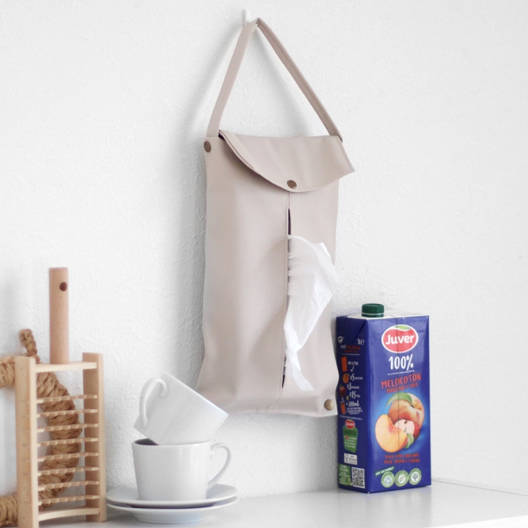 ティッシュケース 吊り下げ PUレザー | livingut | 詳細画像11 