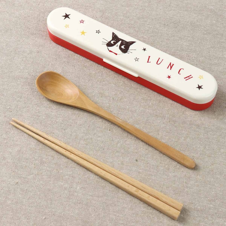 コンビセット ハッピーキャット レッド | livingut | 詳細画像1 