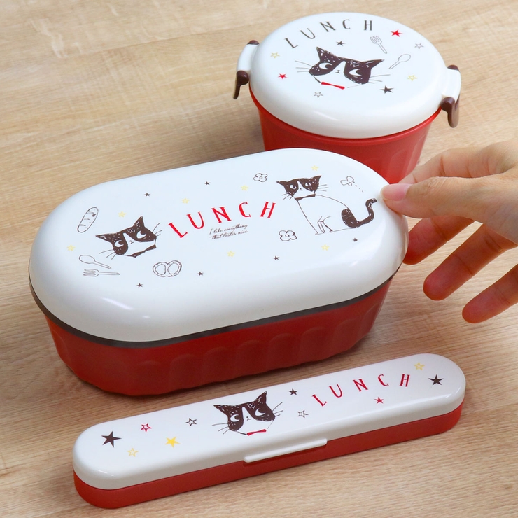 コンビセット ハッピーキャット レッド | livingut | 詳細画像10 