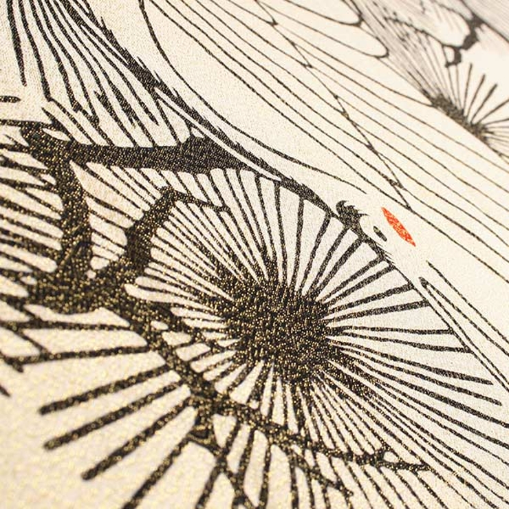 手ぬぐい 金糸手ぬぐい 丹頂鶴 | livingut | 詳細画像6 