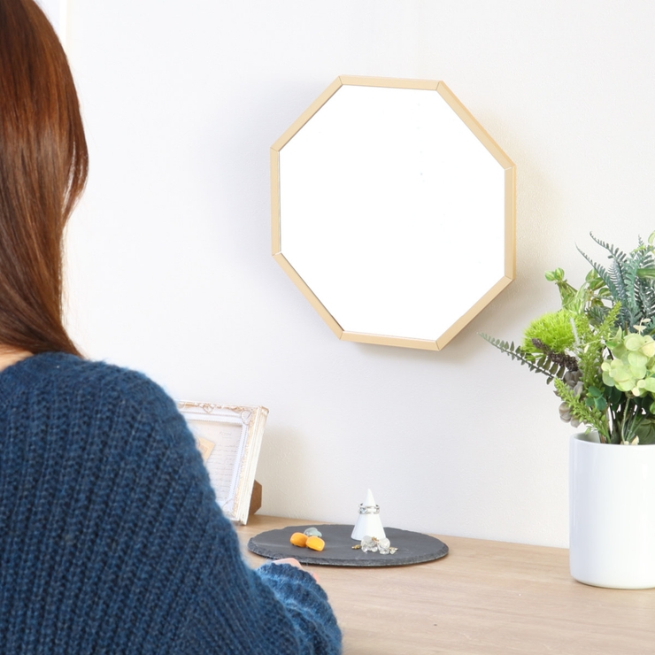スタンド＆ウォールミラー 八角形ミラー Mサイズ | livingut | 詳細画像11 