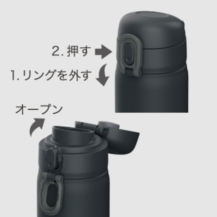 水筒 600ml ステンレス | livingut | 詳細画像3 