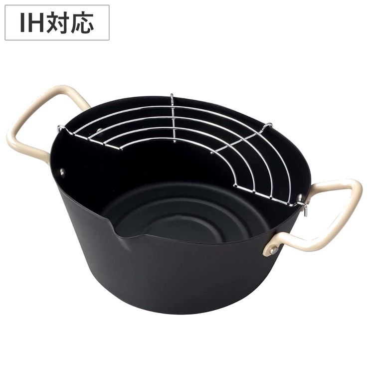 天ぷら鍋 楕円型 IH対応 | livingut | 詳細画像1 