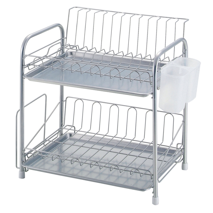 水切りラック シンプル・ウェア 2段式水切りバスケット | livingut | 詳細画像1 