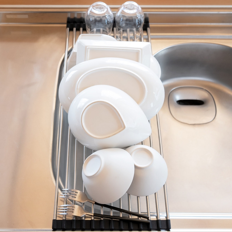 水切りラック アットアクア フォールディングパイプラック | livingut | 詳細画像4 