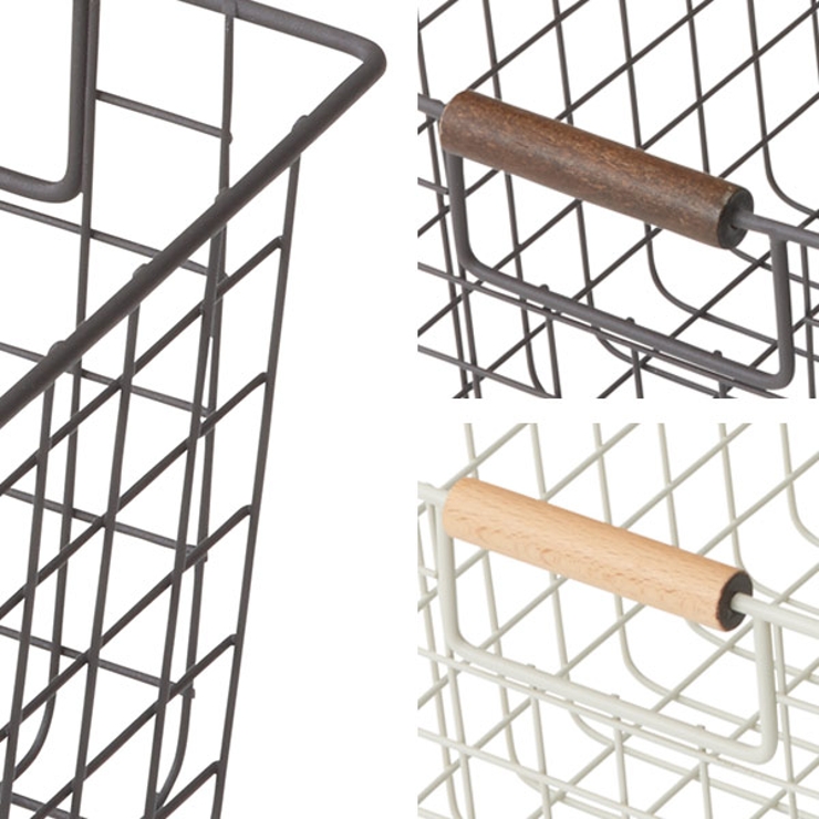 ワイヤーバスケット L 木柄 | livingut | 詳細画像6 