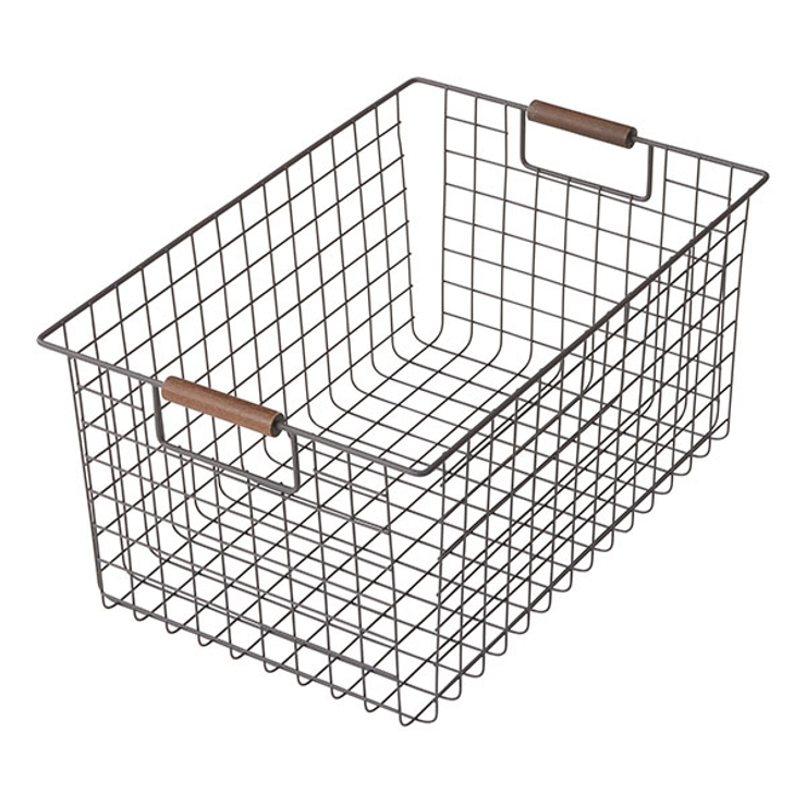 ワイヤーバスケット L 木柄 | livingut | 詳細画像7 