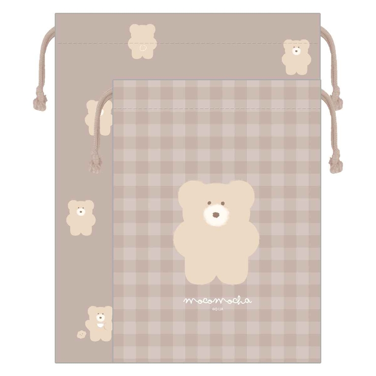 巾着袋 モコモカ 2枚セット | livingut | 詳細画像6 