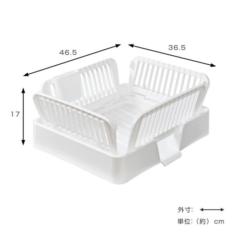 水切りかご 水が流れる スタンド付き | livingut | 詳細画像3 